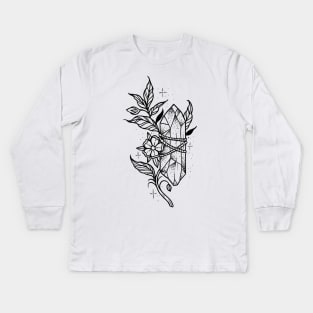 Healing Crystal Kids Long Sleeve T-Shirt